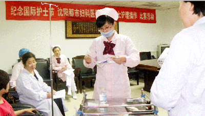 护士技能比赛现场
